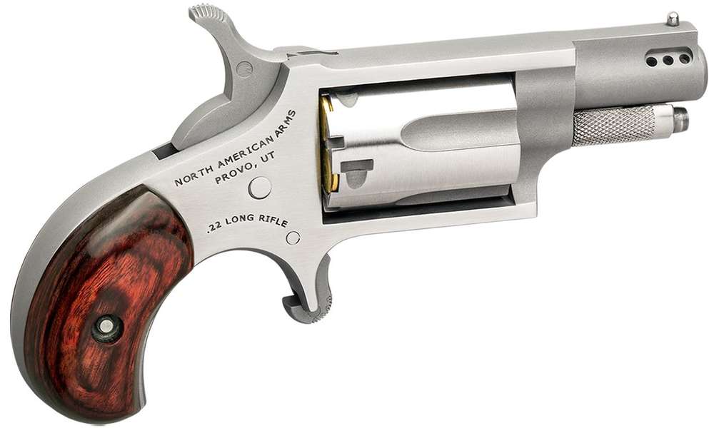 Handguns North American Arms Mini Revolver 22LR MINI 22LR REV 1-1/8" SS PORTED • NAA-22LR-P | • Model: Mini-Revolver